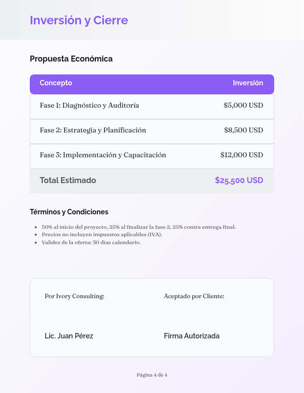 Propuesta de Consultoría Estratégica