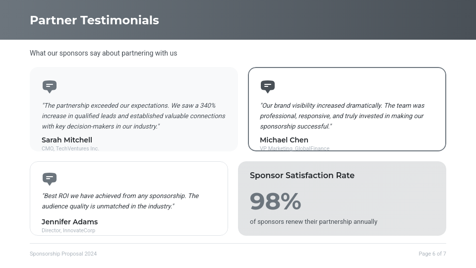 Plan de Patrocinio para Eventos y Marcas