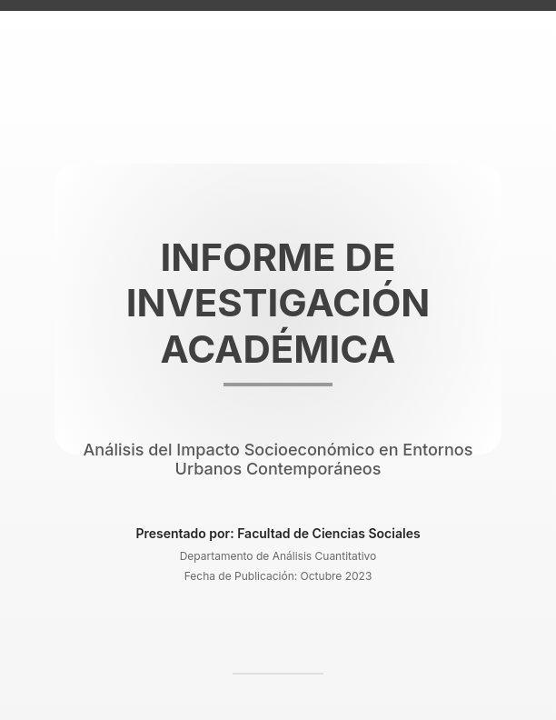 Informe de Investigación Académica Estructurado