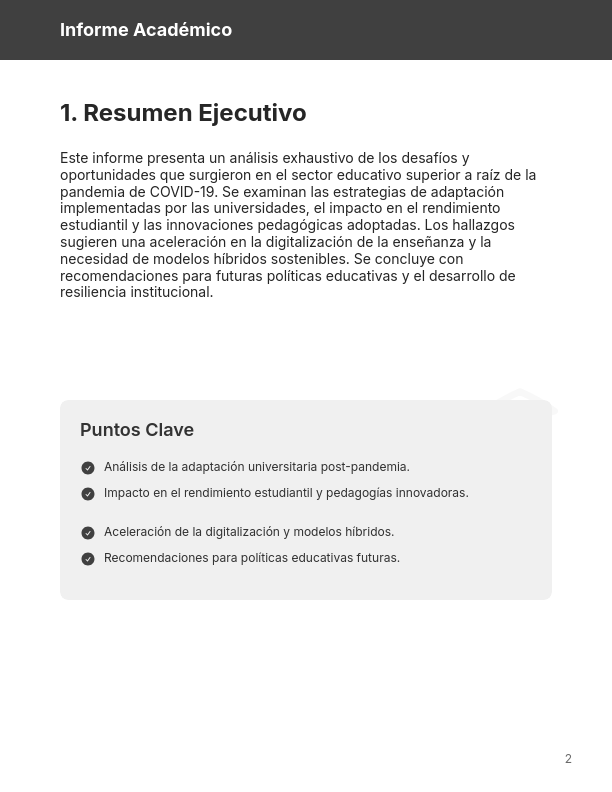 Investigación Académica Avanzada