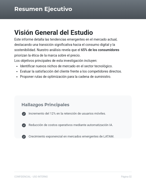 Estudio de Competencia y Consumidor