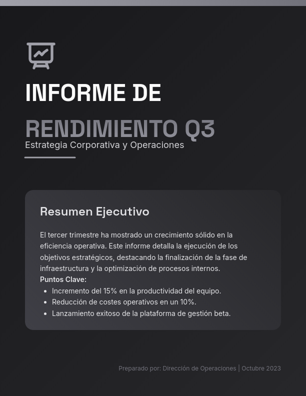 Informe de Seguimiento y Logros Operativos