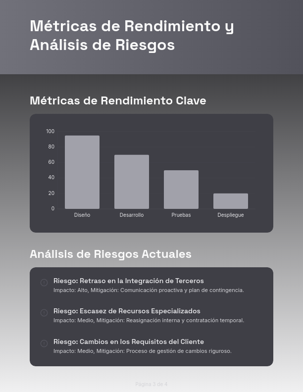 Informe de Avance y Estado del Proyecto