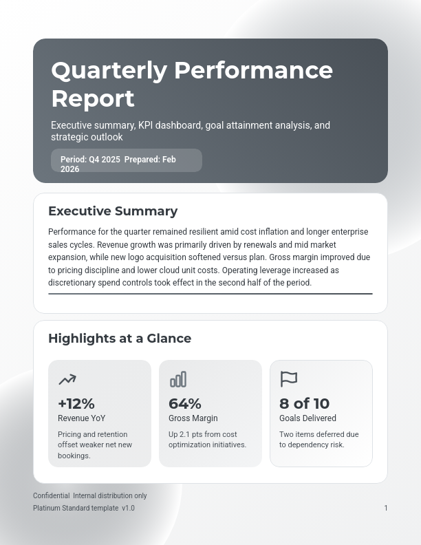 Resumen de Resultados Trimestrales