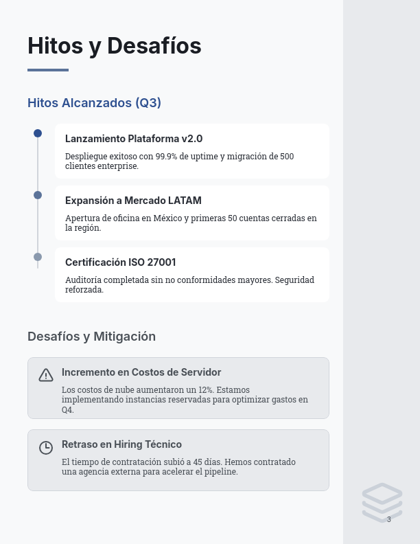 Análisis de Rendimiento Trimestral Corporativo