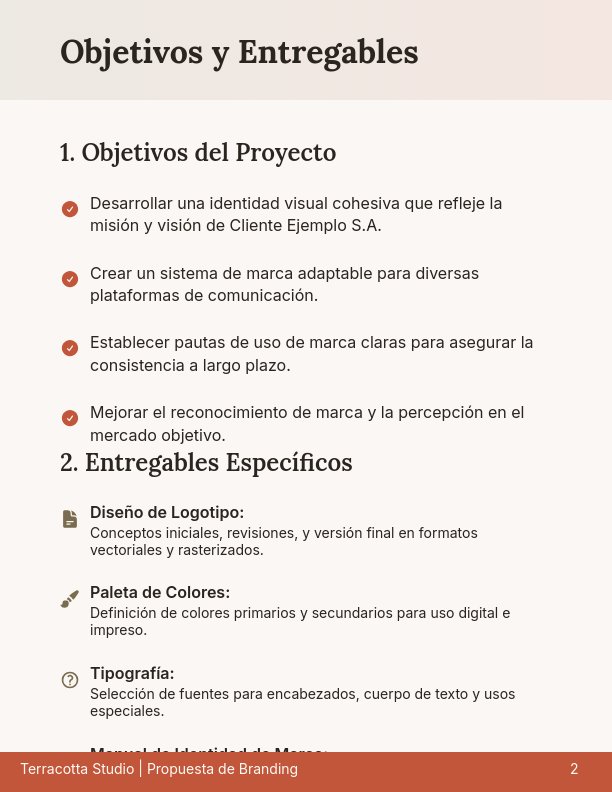 SOW para Proyecto de Diseño y Branding