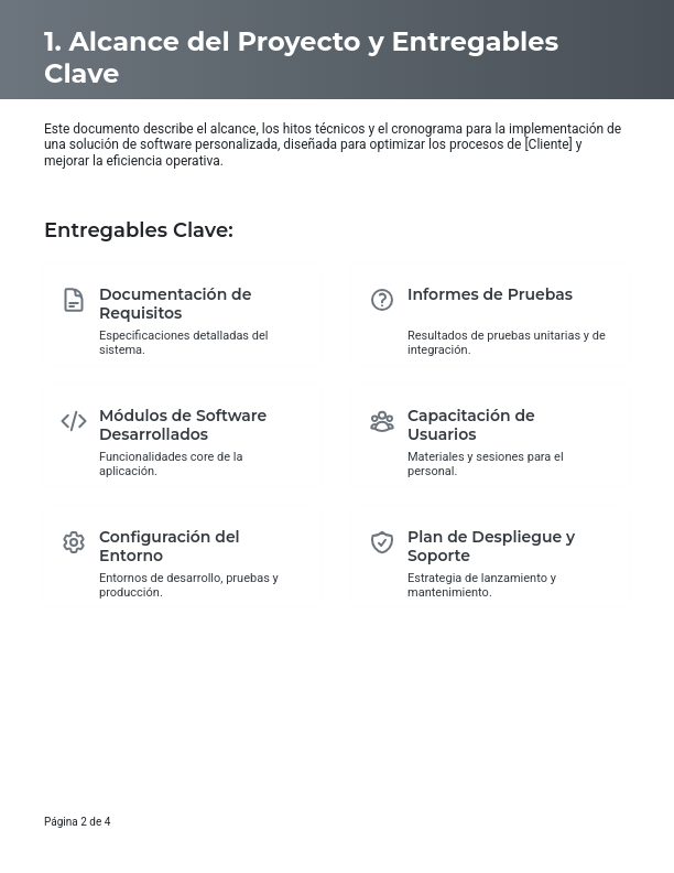 Acuerdo de Implementación de Software