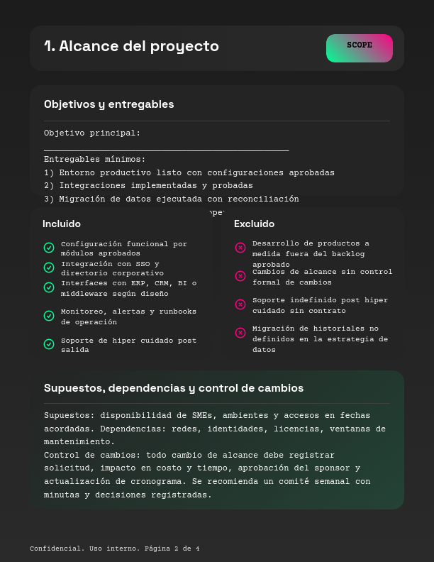 Acuerdo de Implementación de Software