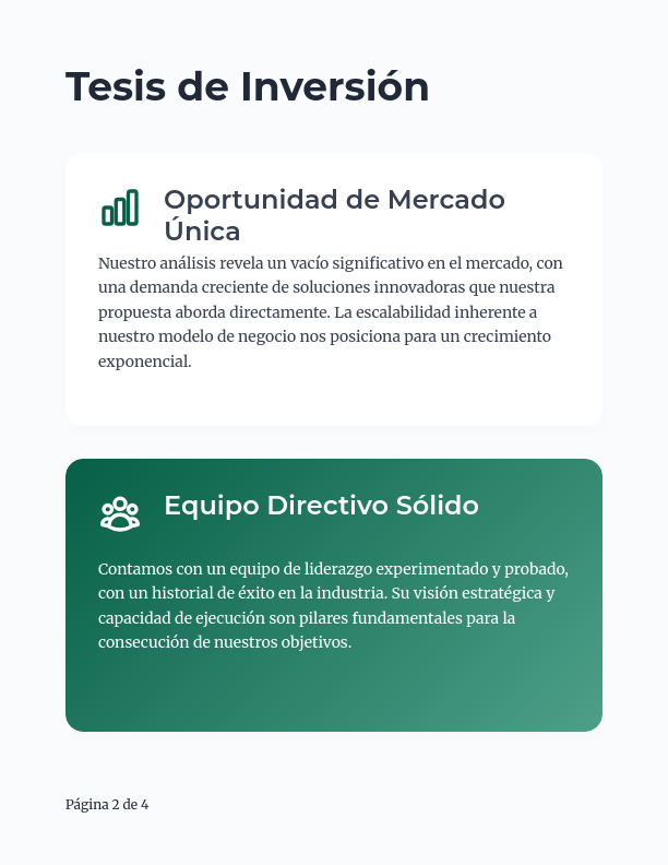 Análisis de Mercado y Tesis de Inversión