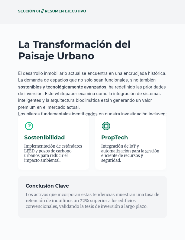 Tendencias del Mercado Inmobiliario Urbano