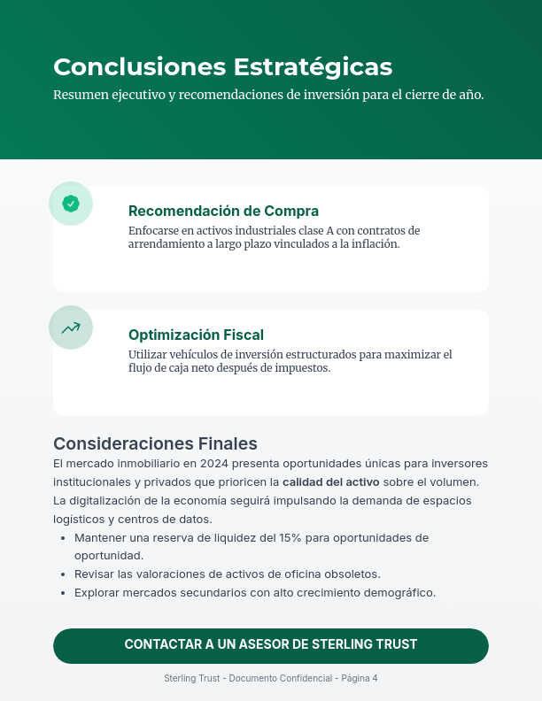 Tendencias Globales de Inversión Inmobiliaria