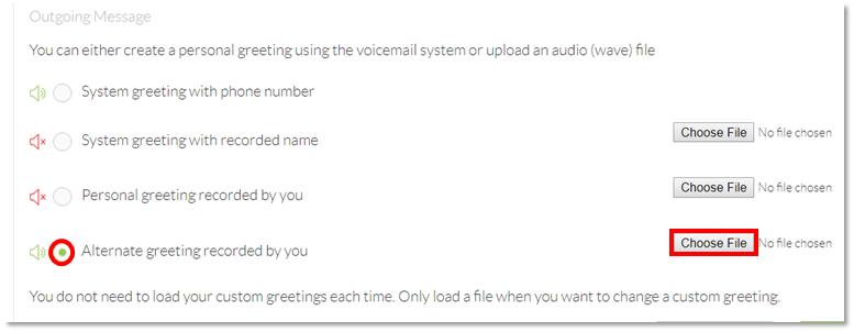 voicemail greetings