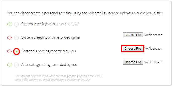voicemail greetings