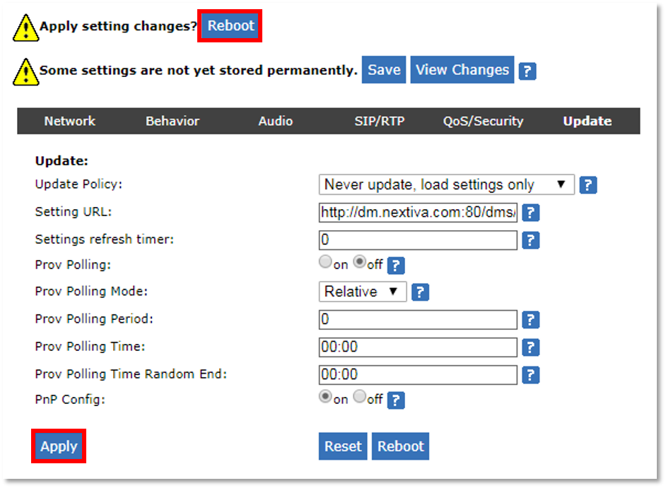 nextiva support change cre