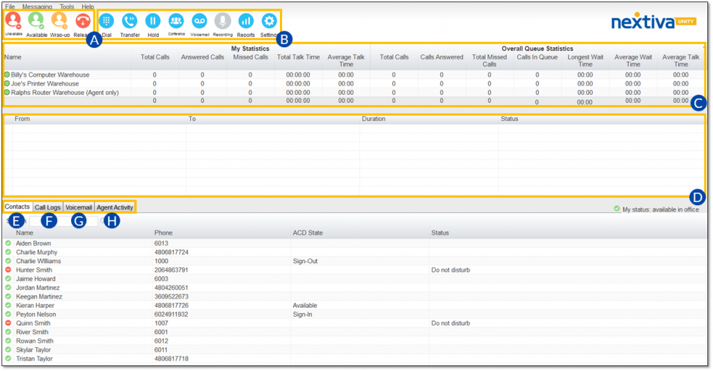 Nextiva Unity Supervisor Interface | Nextiva Support