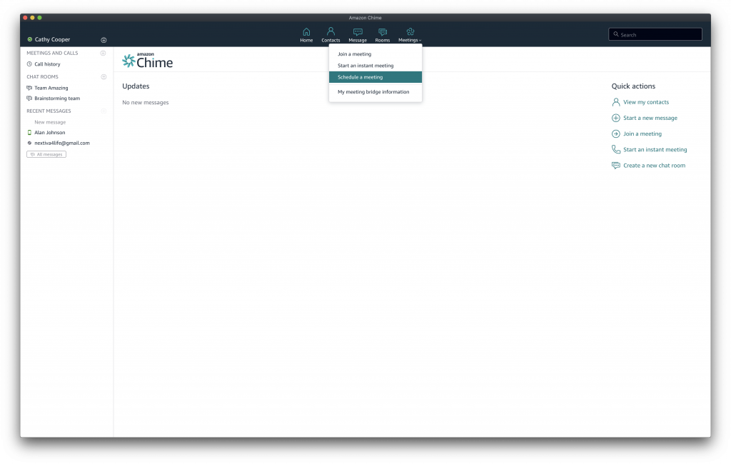 Amazon Chime Meetings Nextiva Support