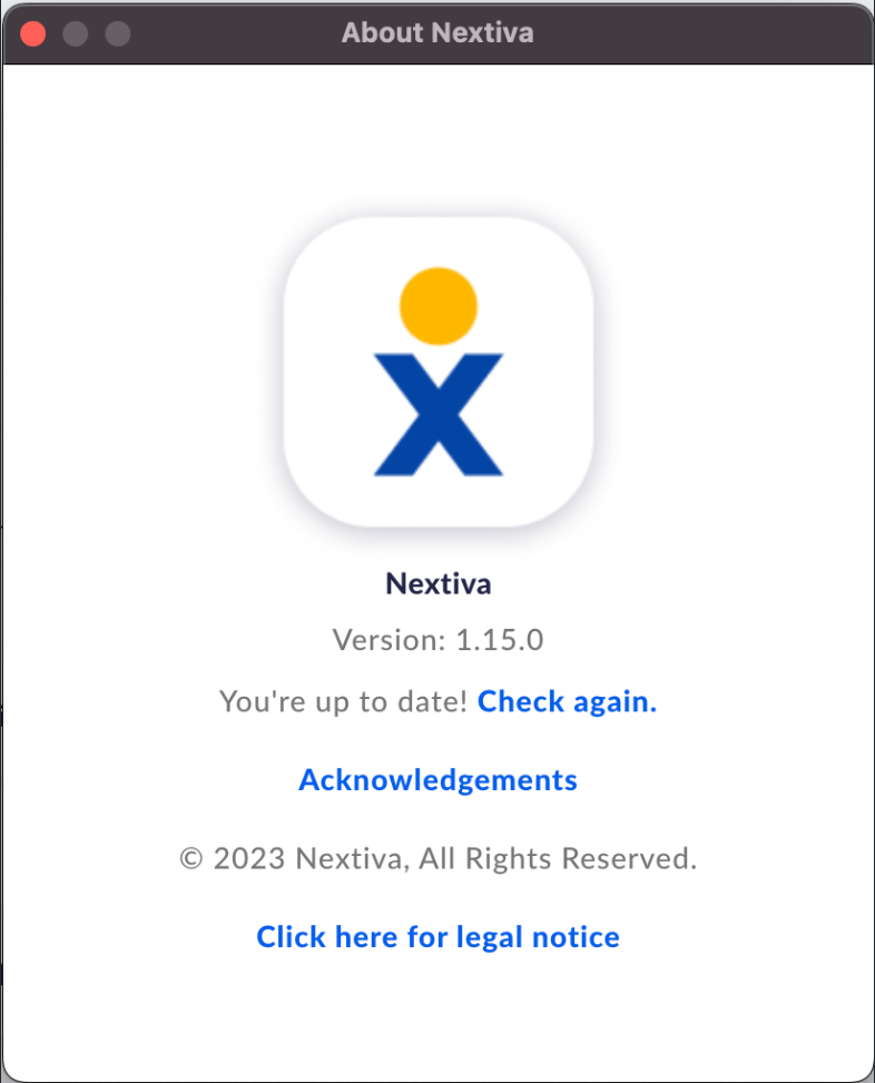 Troubleshooting Desktop App update help Nextiva Support
