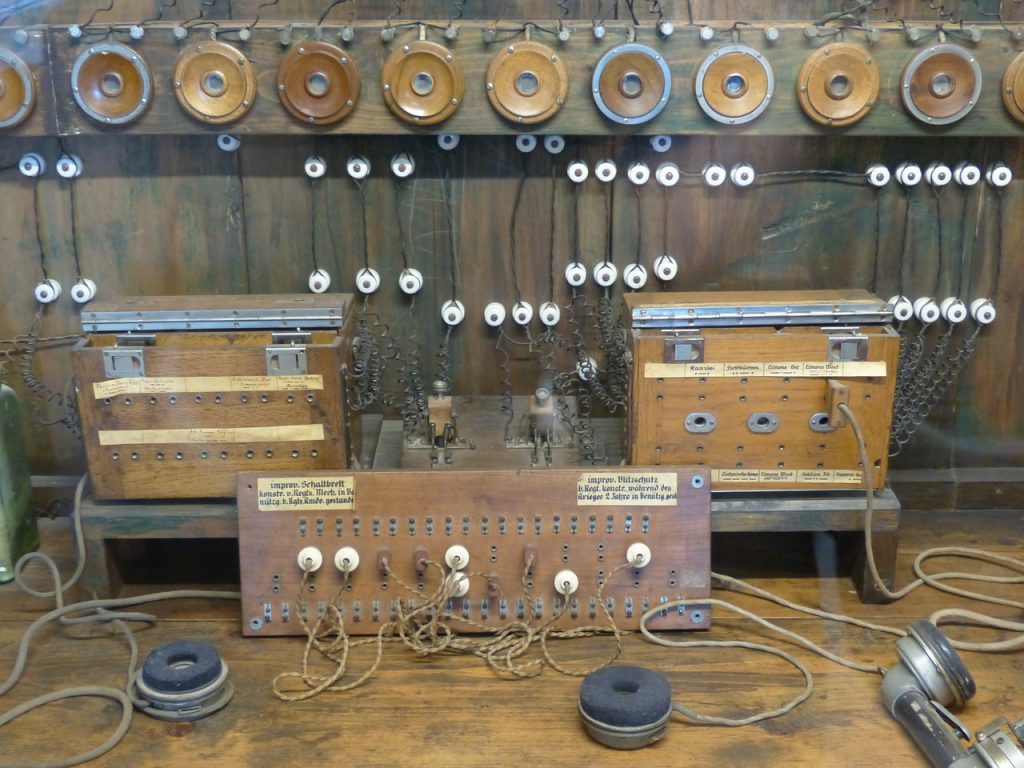 Old call switching board