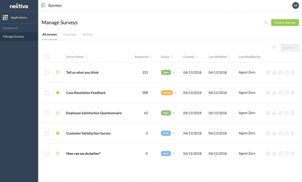 Nextiva Surveys is the best survey tool