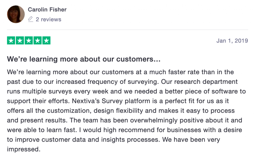 Nextiva Reviews: Trustpilot Review 4