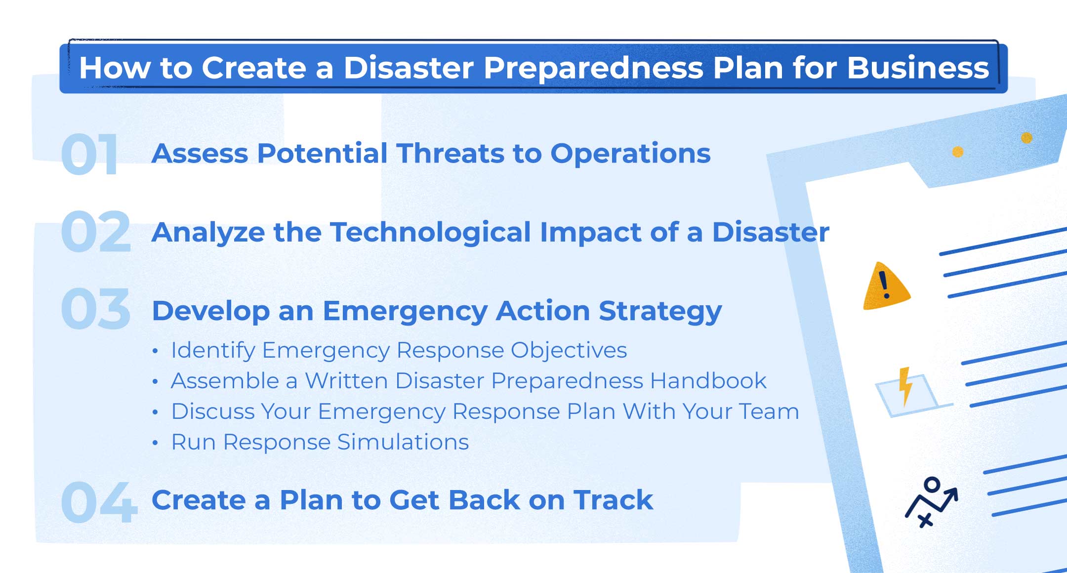 example of a business disaster plan