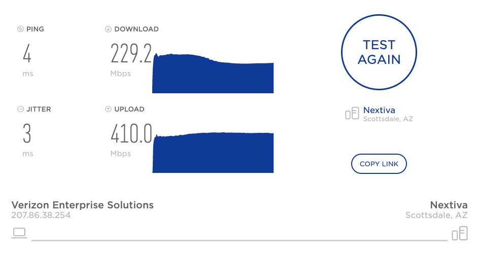 Perform a VoIP Speed Test from Nextiva