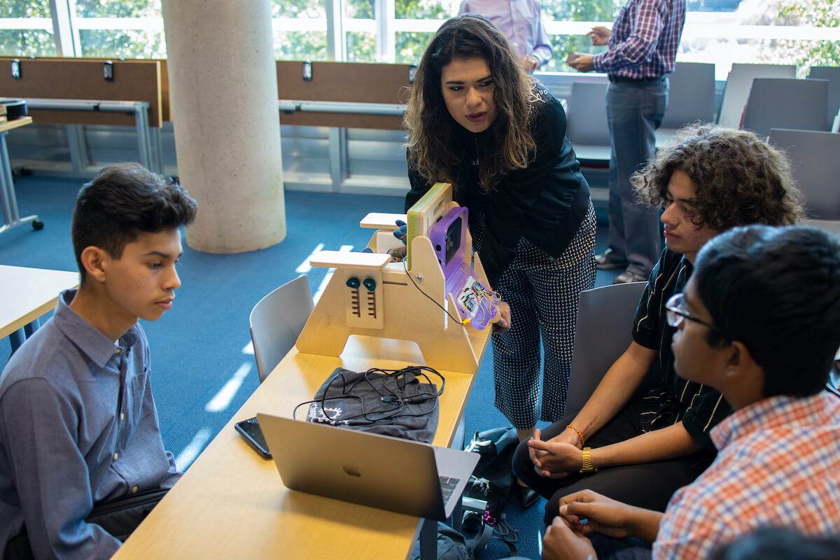 Nextiva's Ruth Vela Helping Students at Makers of Change Event