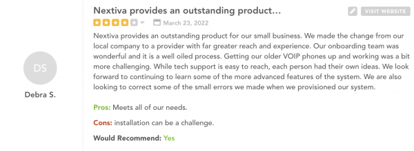 Nextiva review outstanding product for our small business