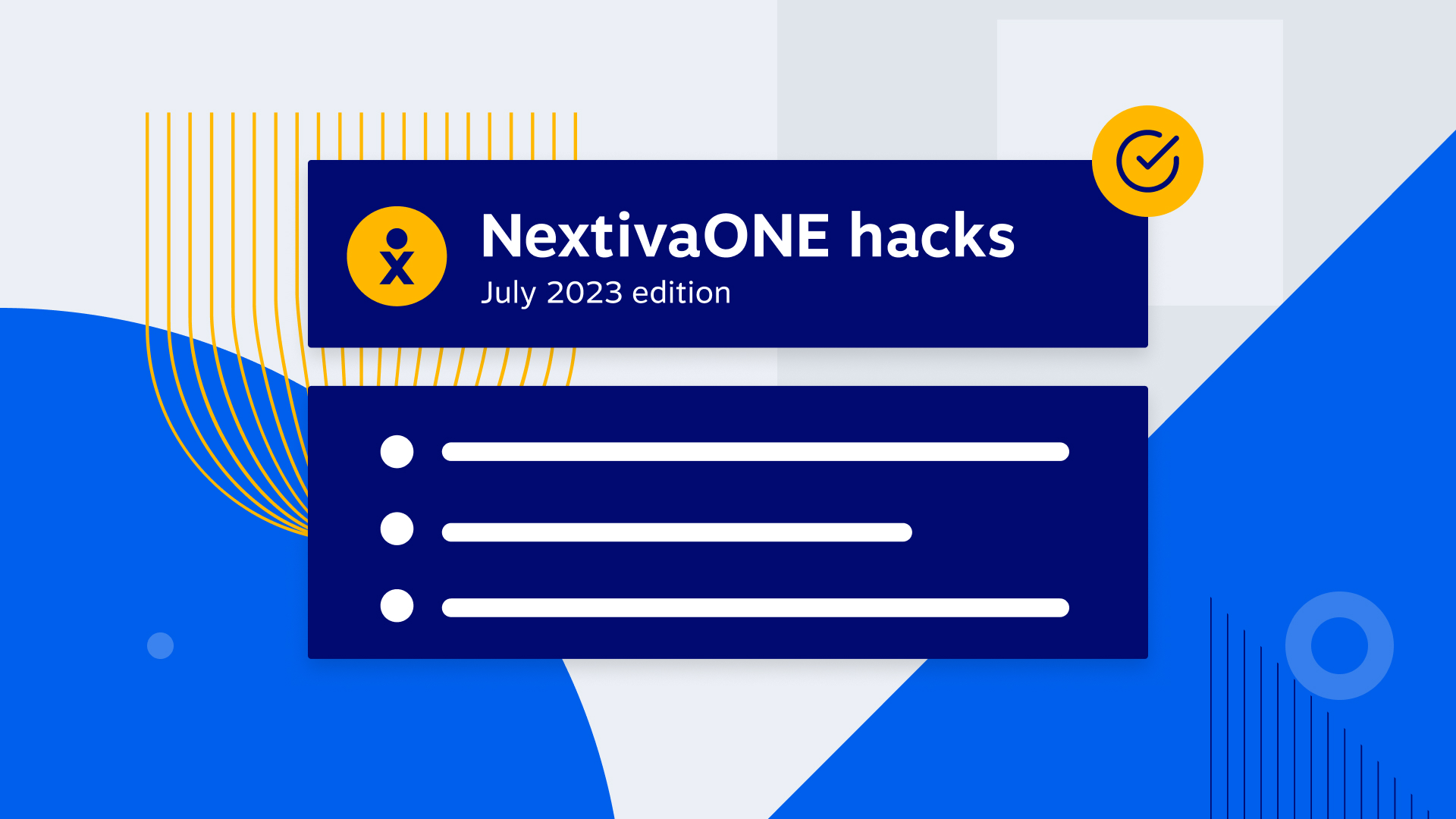 NextivaONE hacks. July 2023 edition