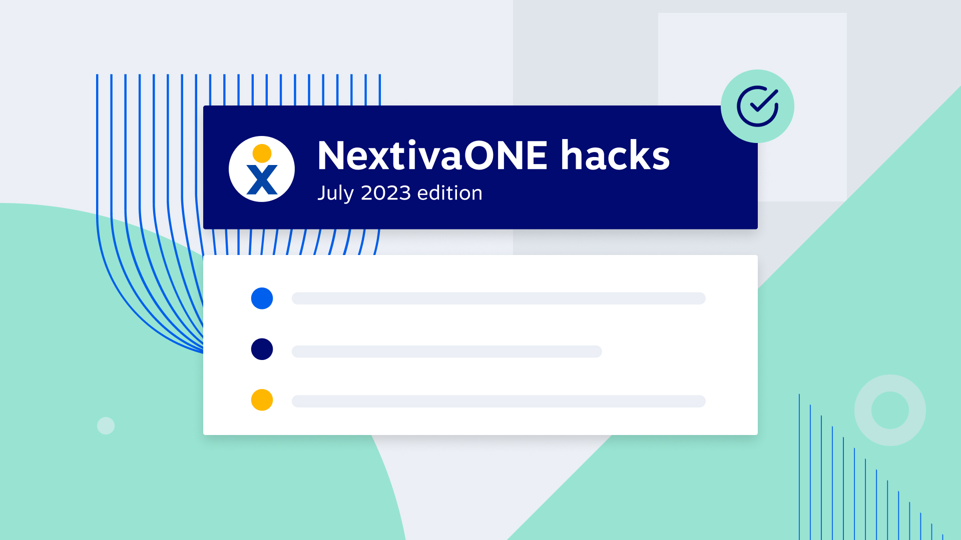 NextivaONE hacks. July 2023 edition