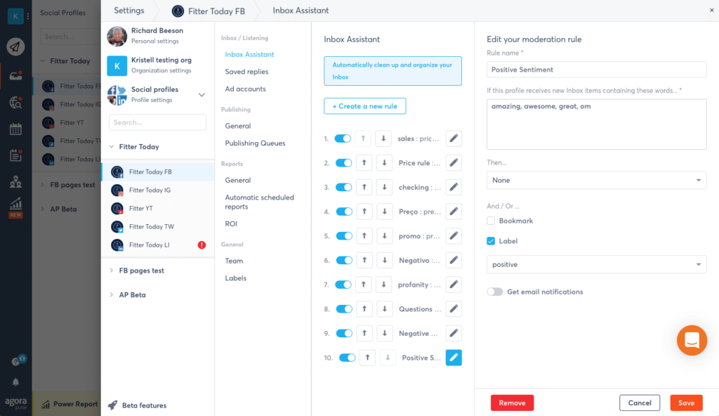 Agorapulse social media software - Hootsuite Competitor