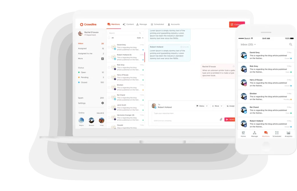 Crowdfire social media monitoring - Hootsuite replacement