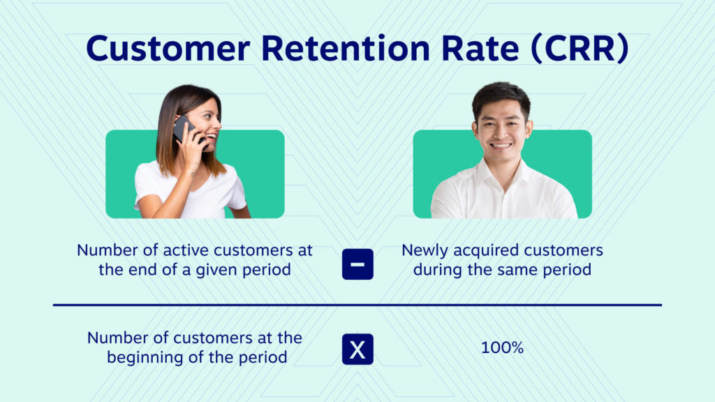 formula for how to calculate customer retention rate