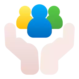 Community Building Icon - Connected People Network