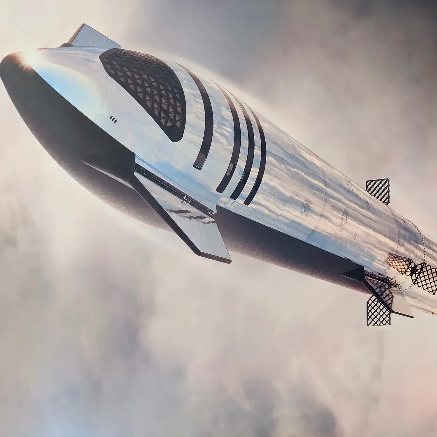 Crew Starship rocket by undefined