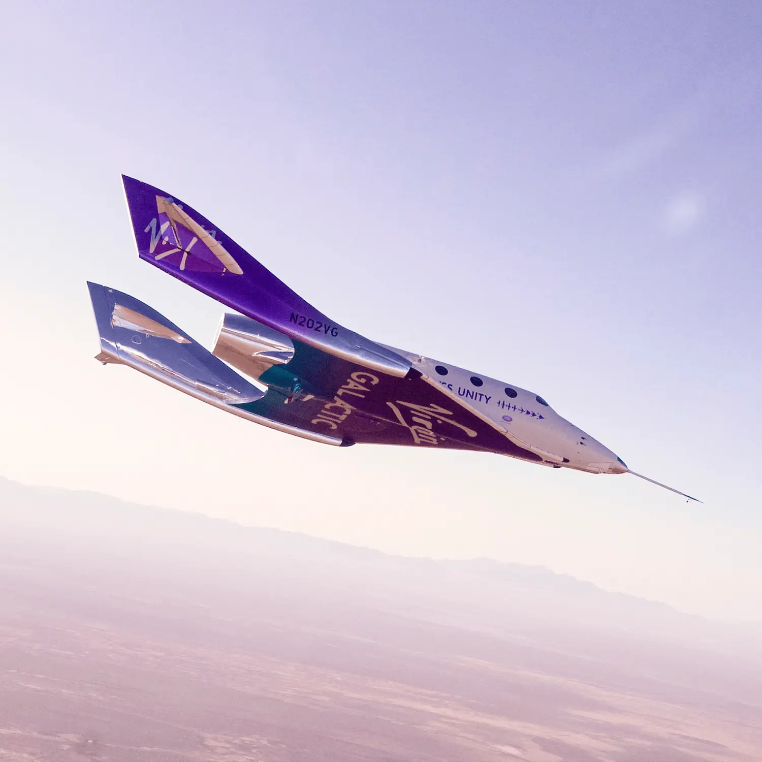 VSS Unity vehicle by Virgin Galactic 
