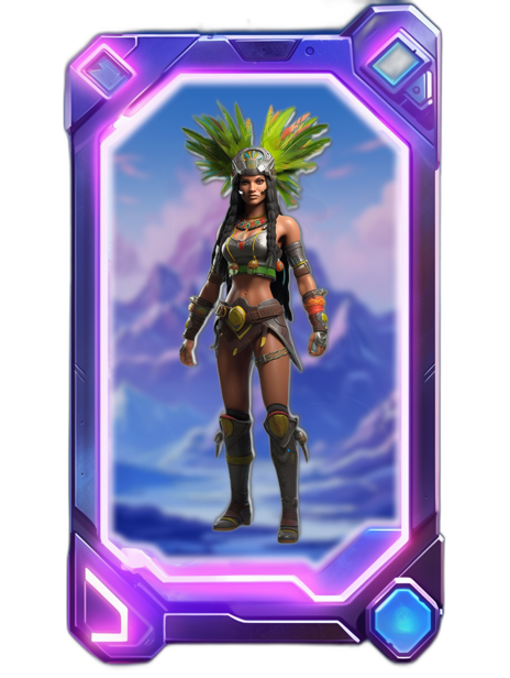 Amazonian Jungle Warrior NFT Card