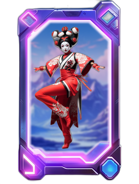 Japanese Kabuki Performer NFT Card  A Piece of Art to Marvel At