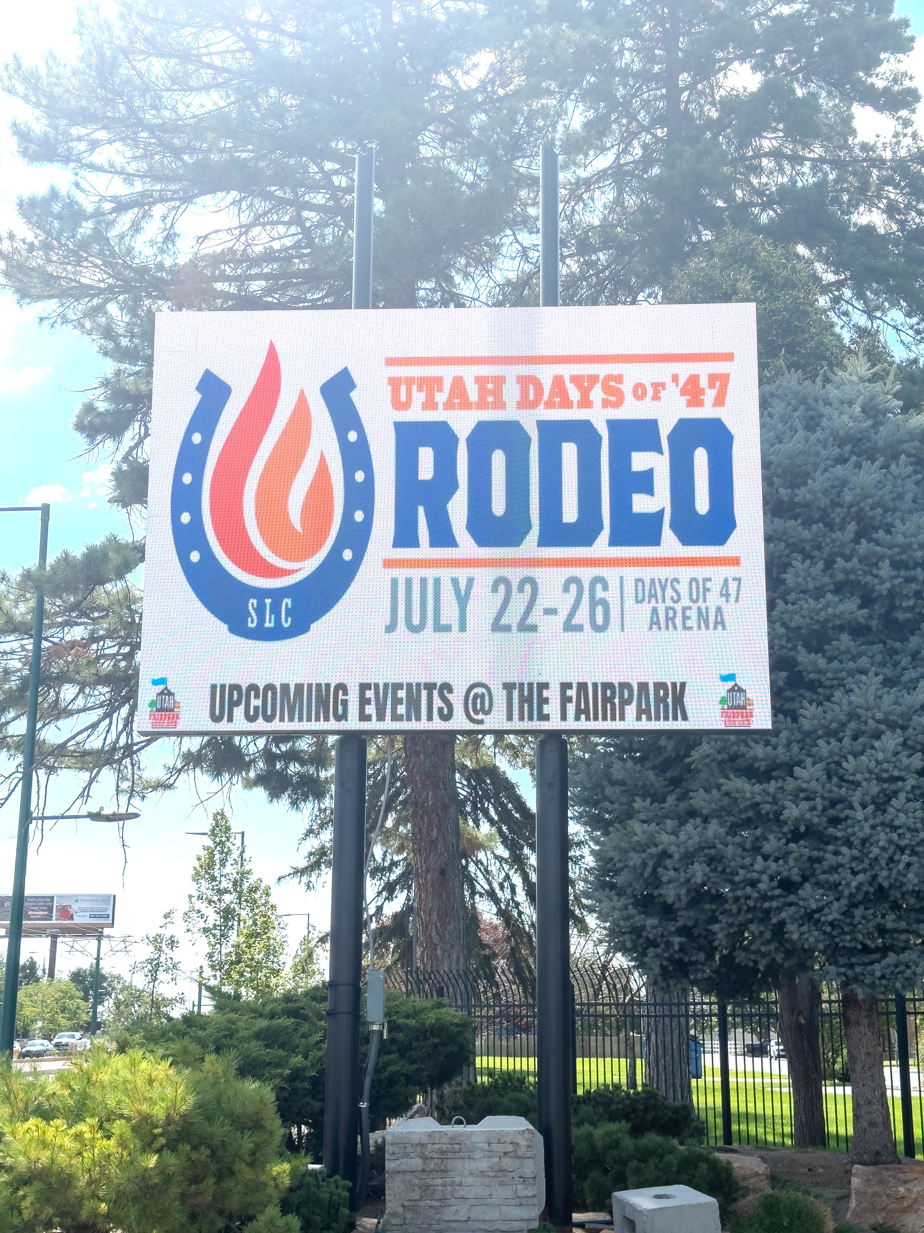 Outdoor LED sign in Utah