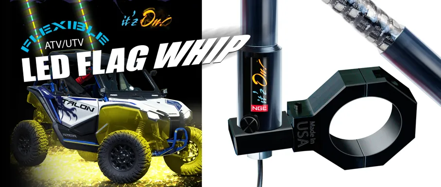 FlagWhips dome lighting close-up