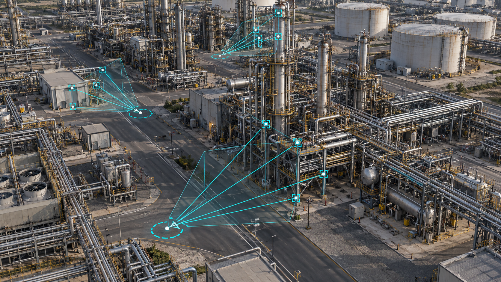 VPS overlay over a refinery