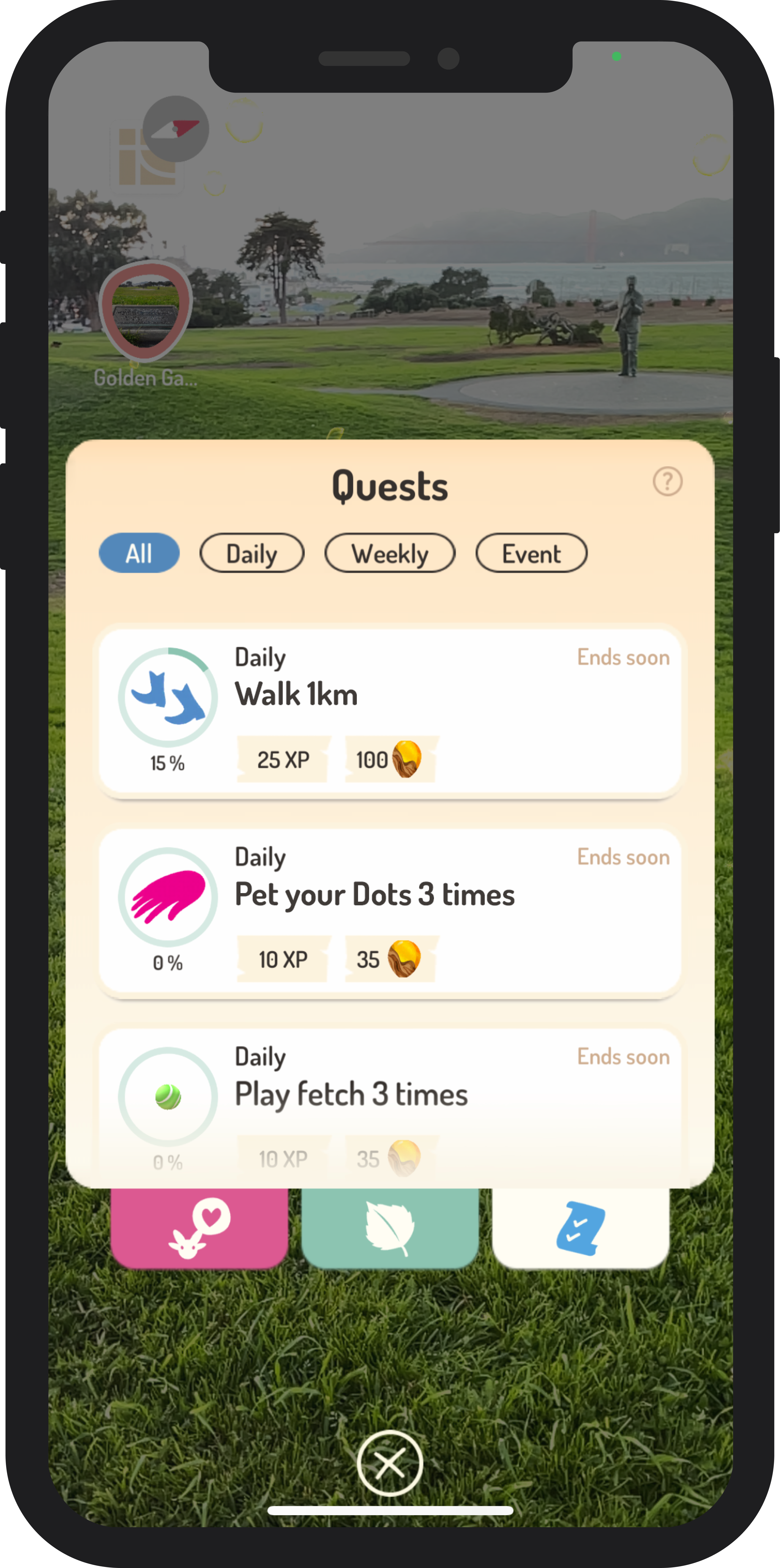 Screenshot: Quests