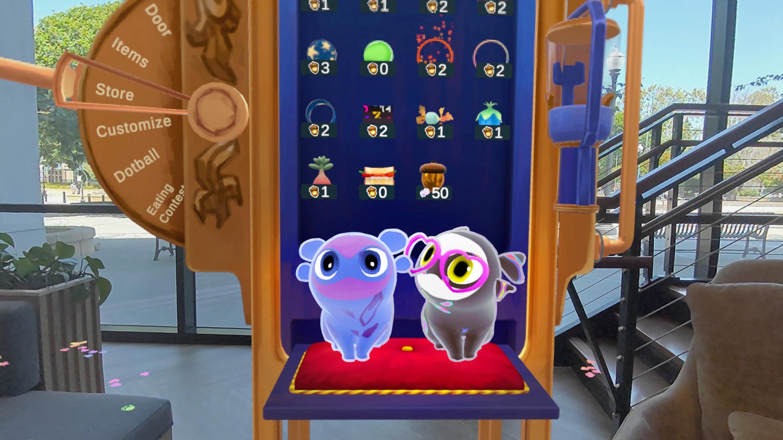 Toys, cosmetics, and store items