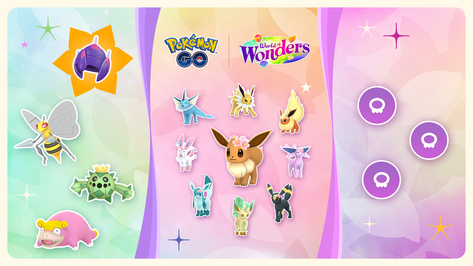 ワンダーチケット：パート2」で、「ワールド・オブ・ワンダーズ」の冒険を続けようu003cbru003e「イーブイ」やその進化形のポケモンも登場 – Pokémon GO