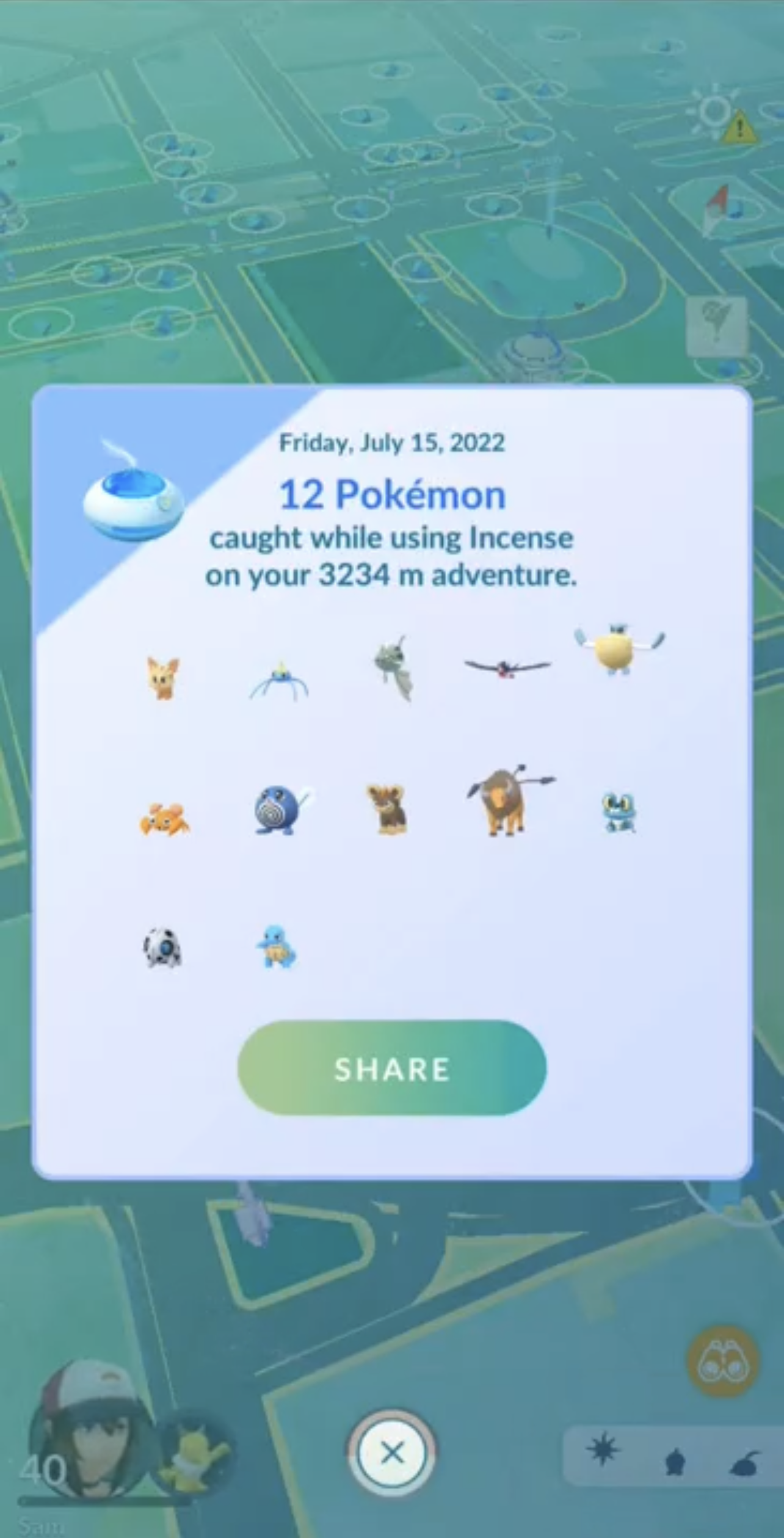 Incenso de Aventura Diário no Pokémon GO em dezembro de 2023