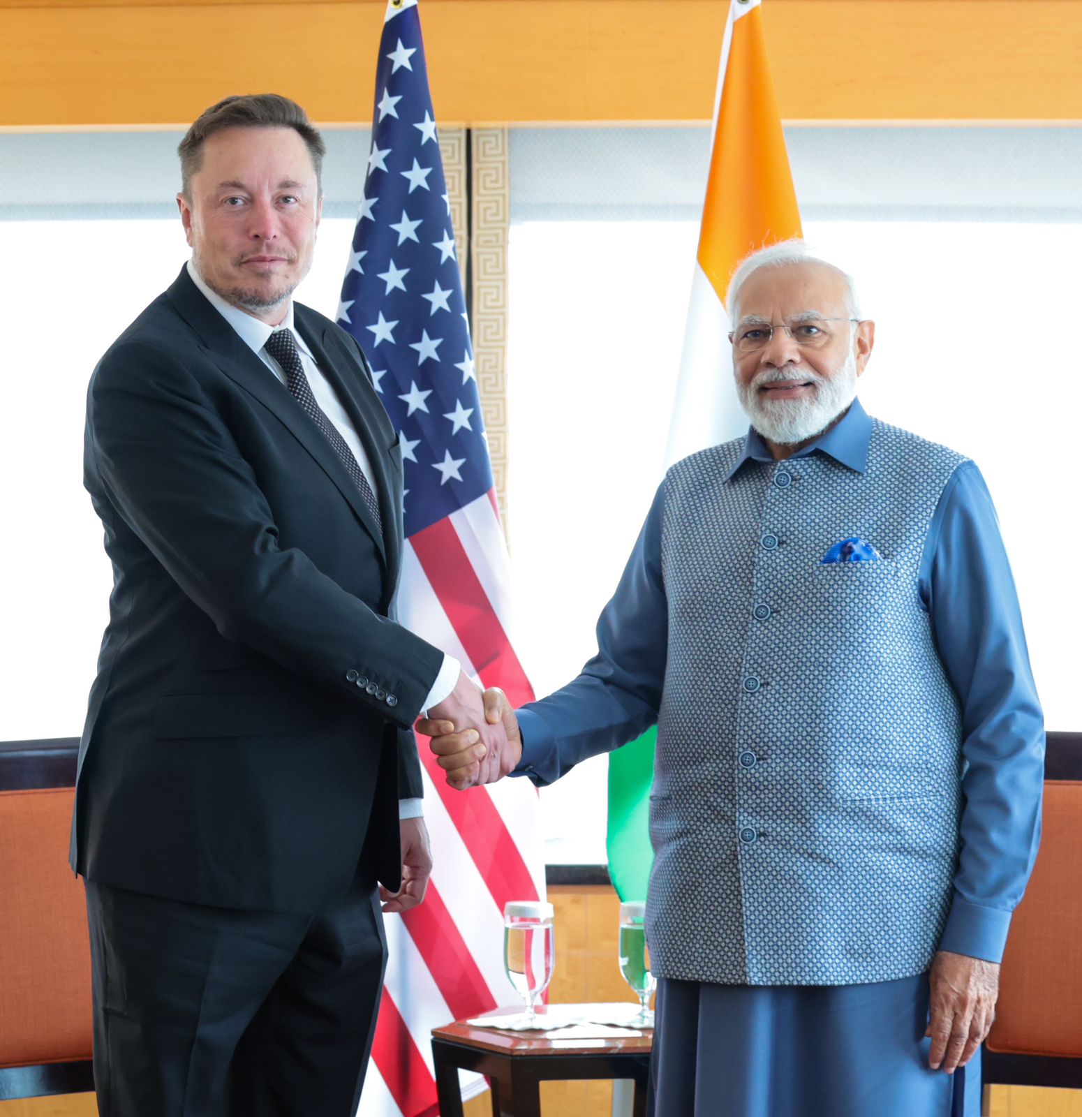 Elon Musk meets PM Modi