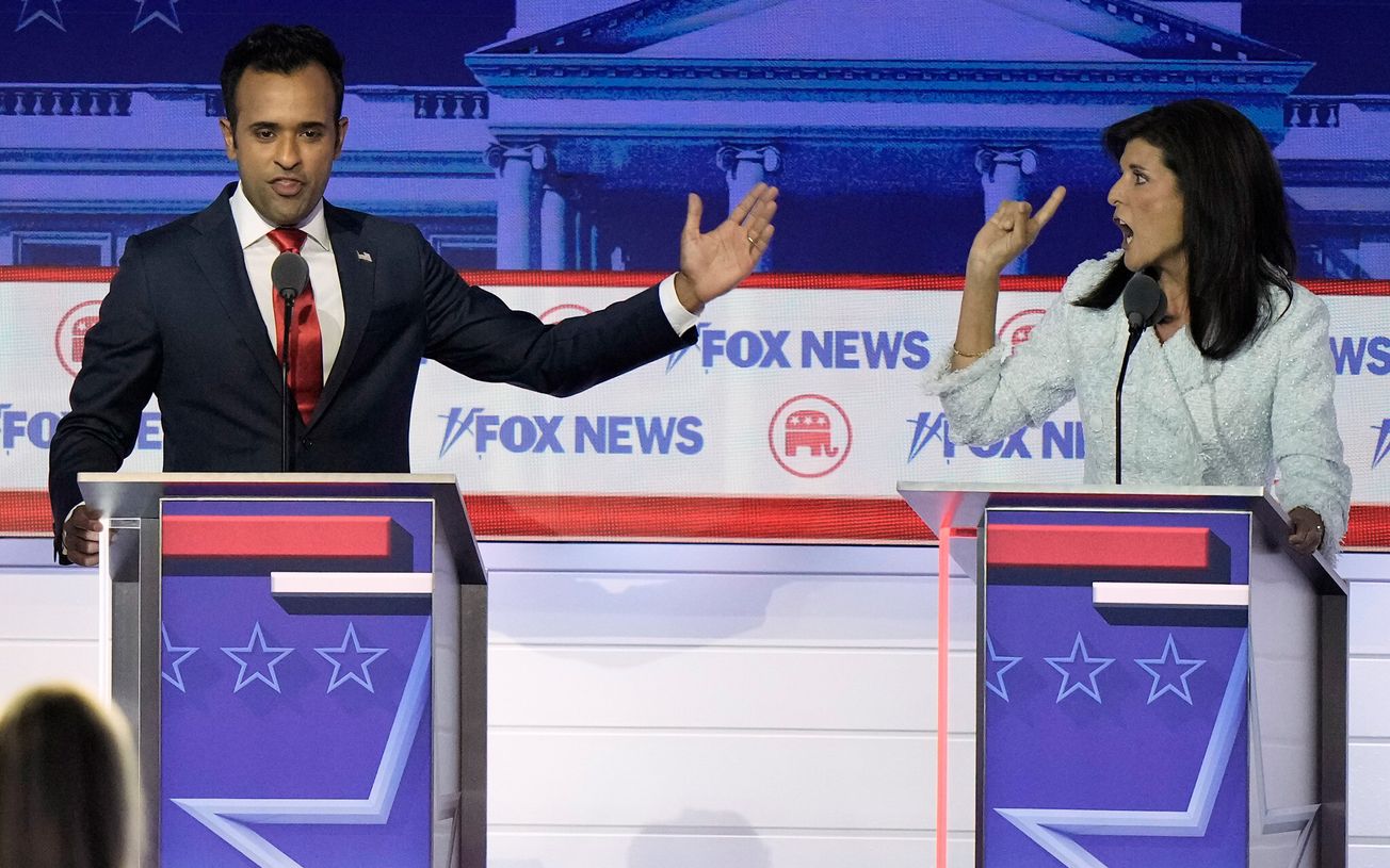 Nikki Haley Vivek Ramaswamy Go Head To Head At 1st Republican Debate