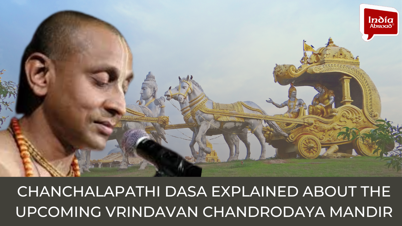 Chanchalapathi Dasa explained about The upcoming Vrindavan Chandrodaya Mandir