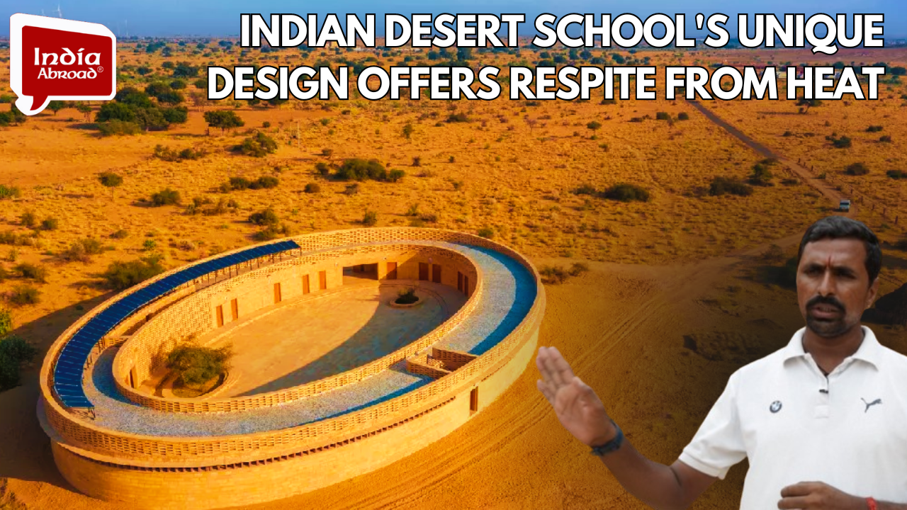 Indian desert school's unique design offers respite from heat