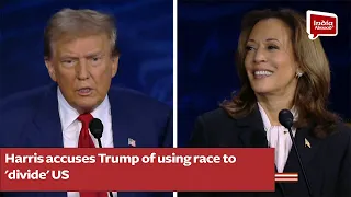 Harris accuses Trump of using race to 'divide' US